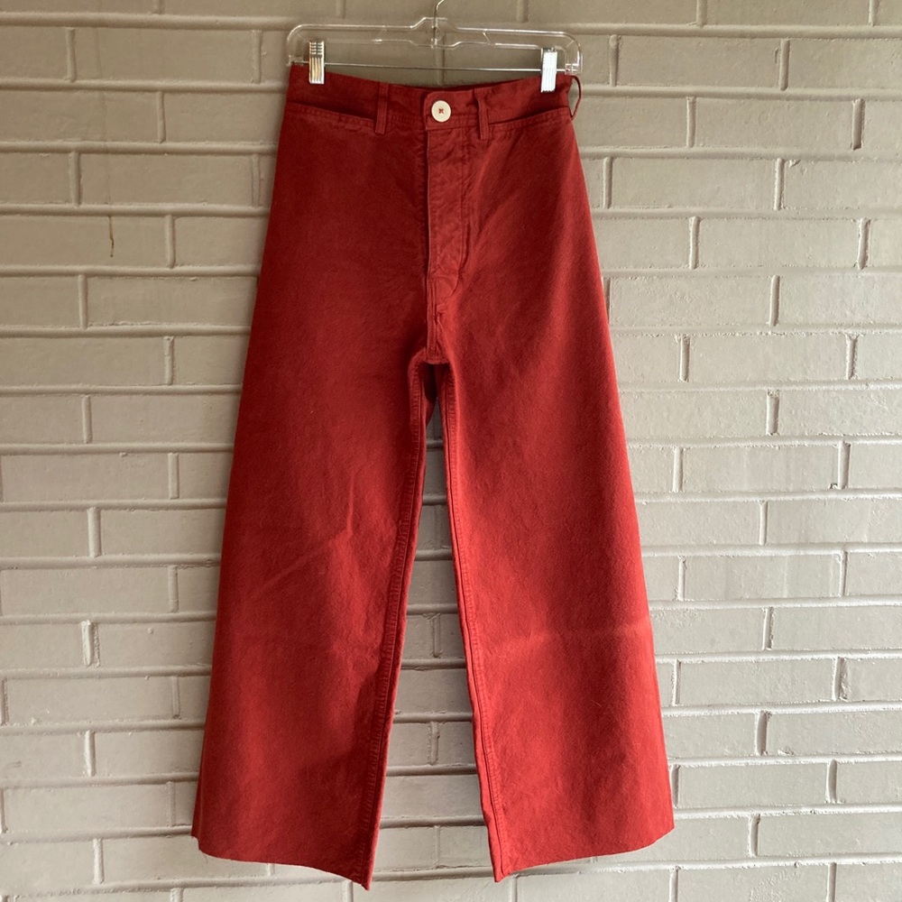 Jesse Kamm Sailor Pants Size 4 Iron Oxide Red